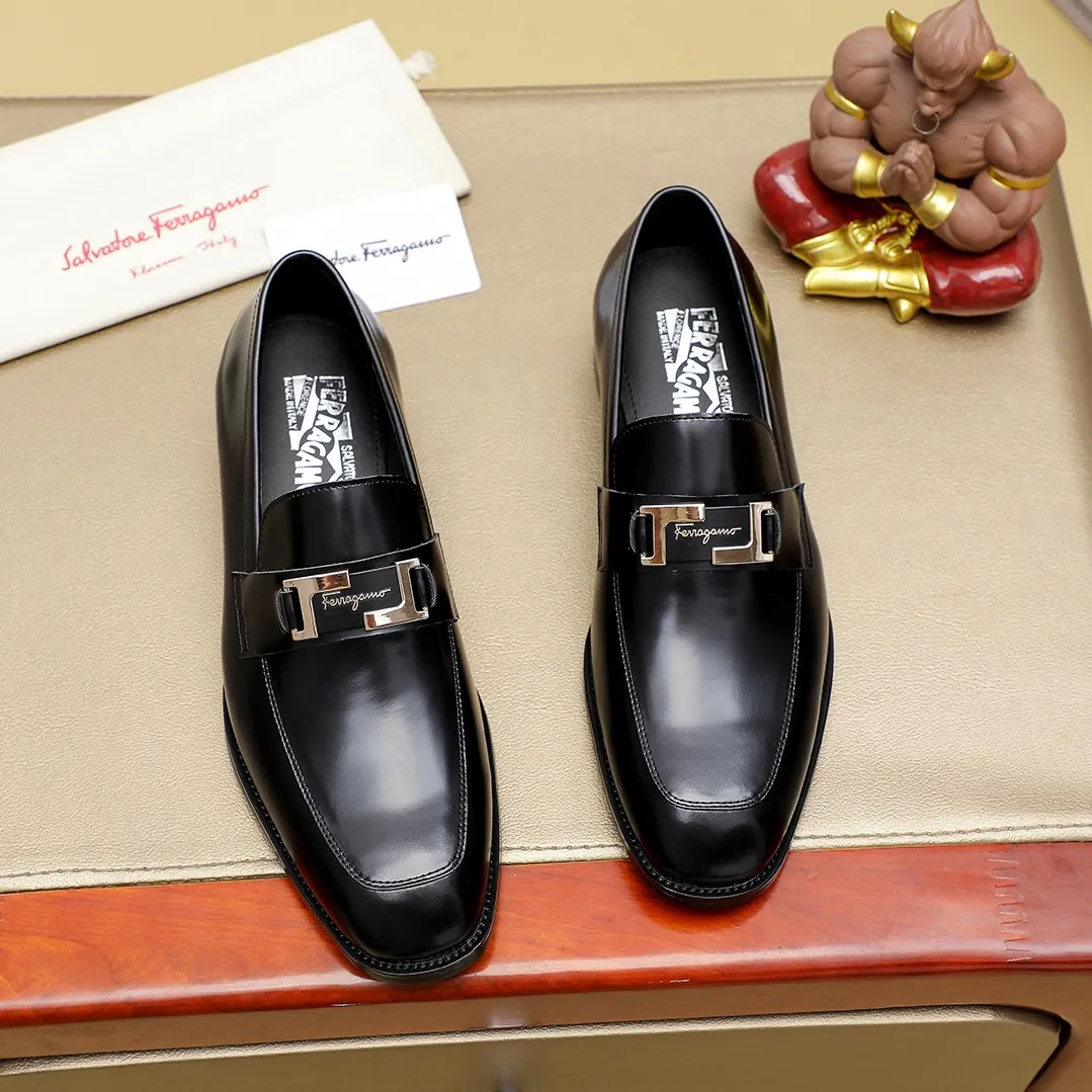 Men's shoes💰460🕷🕷[Ferragamo] Ferragamo's top men's business leather shoes💯Original copy of the official website, the upper is made of imported official website 1:1 material🍁Italian imported cowhide🇮🇹Imported cowhide lining. It’s definitely not made with ordinary craftsmanship, it’s the model used by celebrities! The factory’s craftsmanship is designed to create the most perfect shoes for trendy men! Colors available! Code number 38-44 (45.46 customized)......